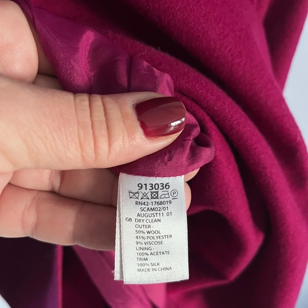 Monsoon Fuchsia Skirt Wool Blend - Picture 4 of 4